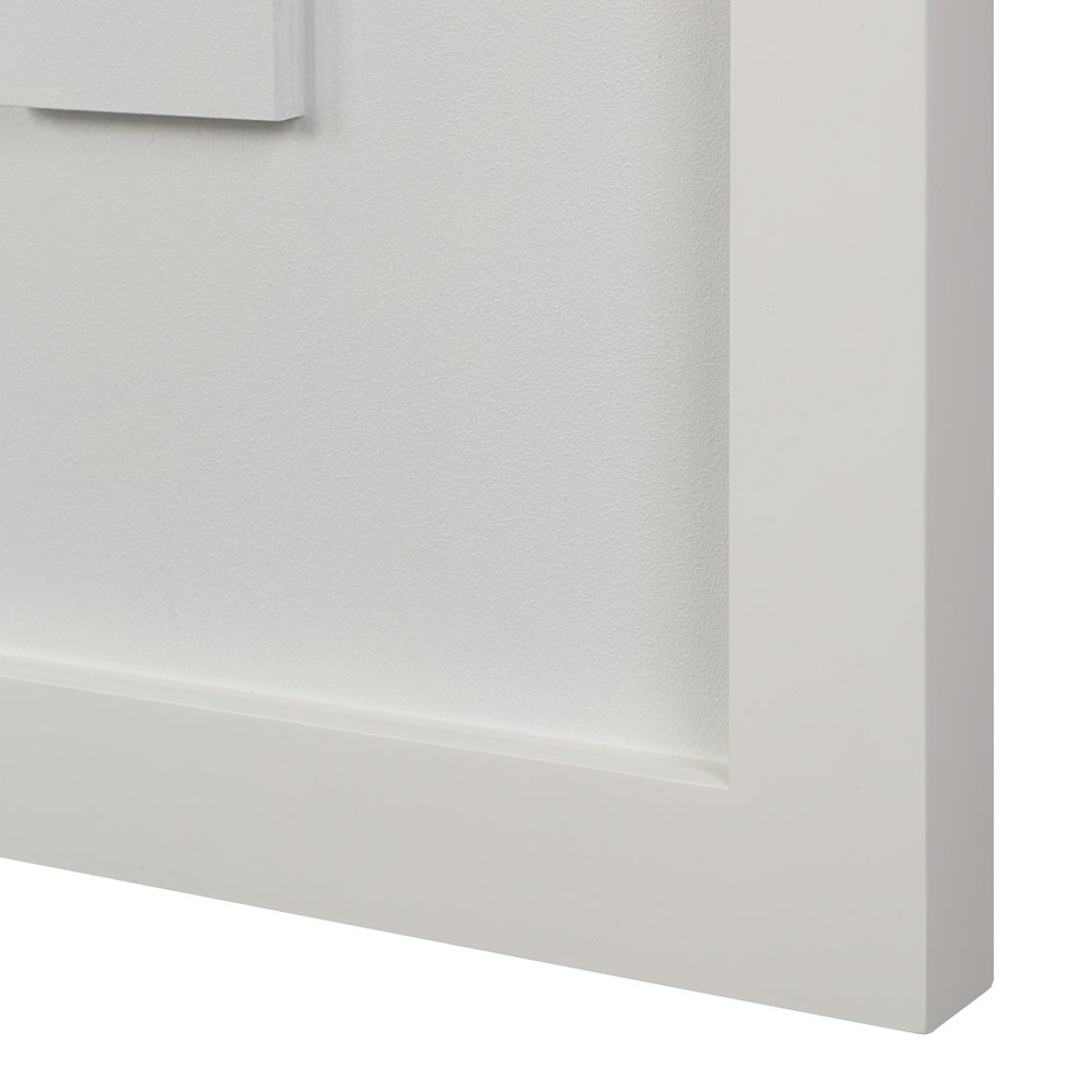 Ispra 19" Wide Wall Decor, Matte White. Picture 6