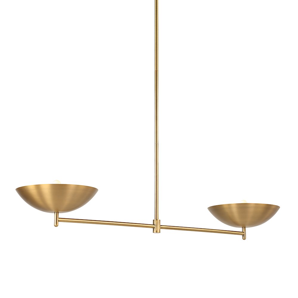 Waxlow 64.5" Height Ceiling Fixture, Plated Dark Antique Brushed Brass. Picture 6