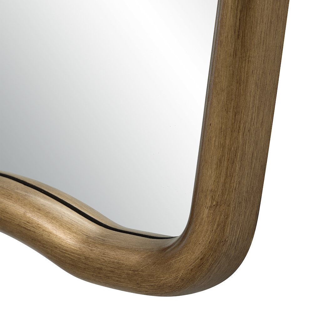 Echoa 35.75" H x 23.75" W Wall Mirror, Gold-Bronze. Picture 3