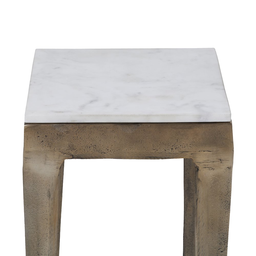 Abby Side Table In Cream Color. Picture 4