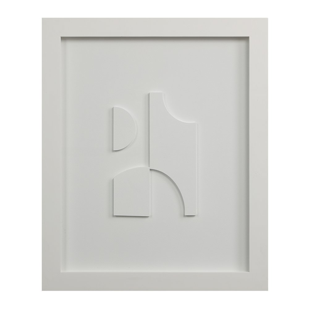 Ispra 19" Wide Wall Decor, Matte White. Picture 9