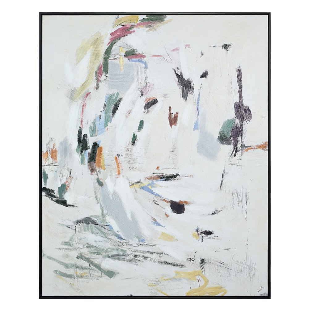 Cinta 50" H x 40" W Canvas Art, Grey. Picture 1