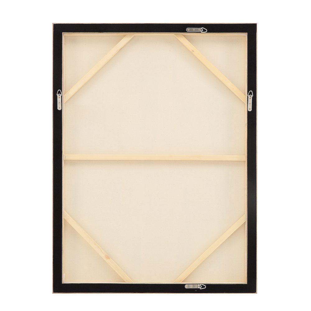 Allegra 36.1" Wide Canvas Art With Wood Frame, Oak. Picture 4
