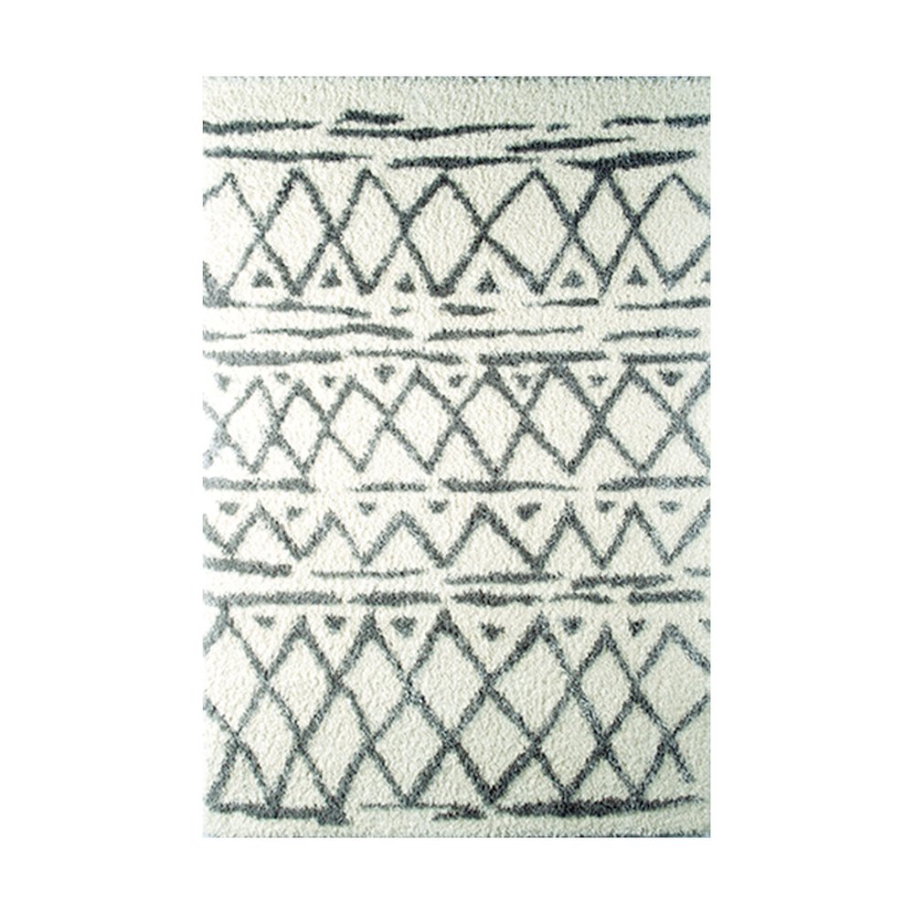 Carrara Rectangular 5'2"x7'2" Area Rug, Ivory. Picture 1