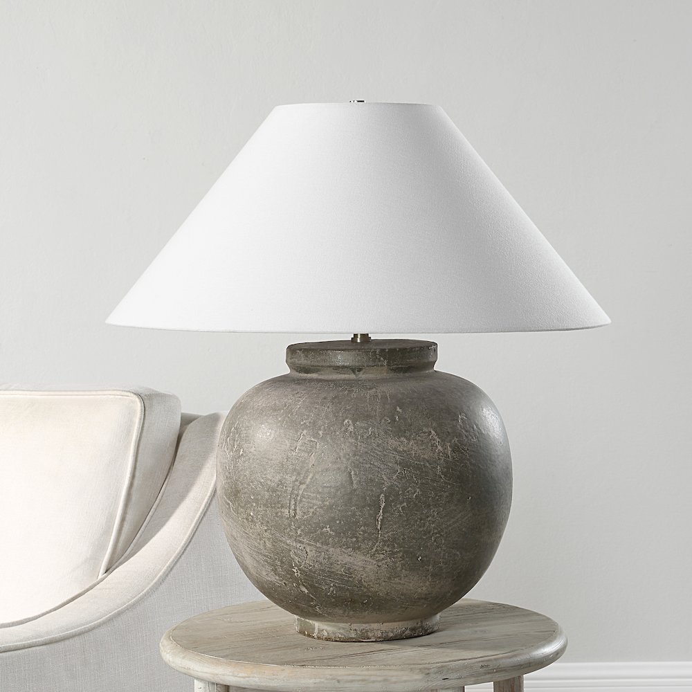 Olivia Table Lamp In Green Color. Picture 2
