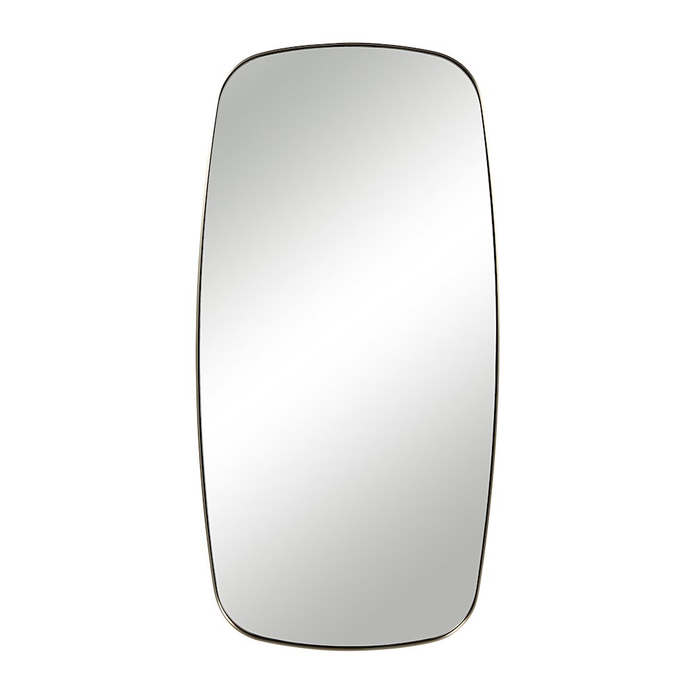 Jacossa 40" H x 20" W Wall Mirror, Yellow. Picture 1