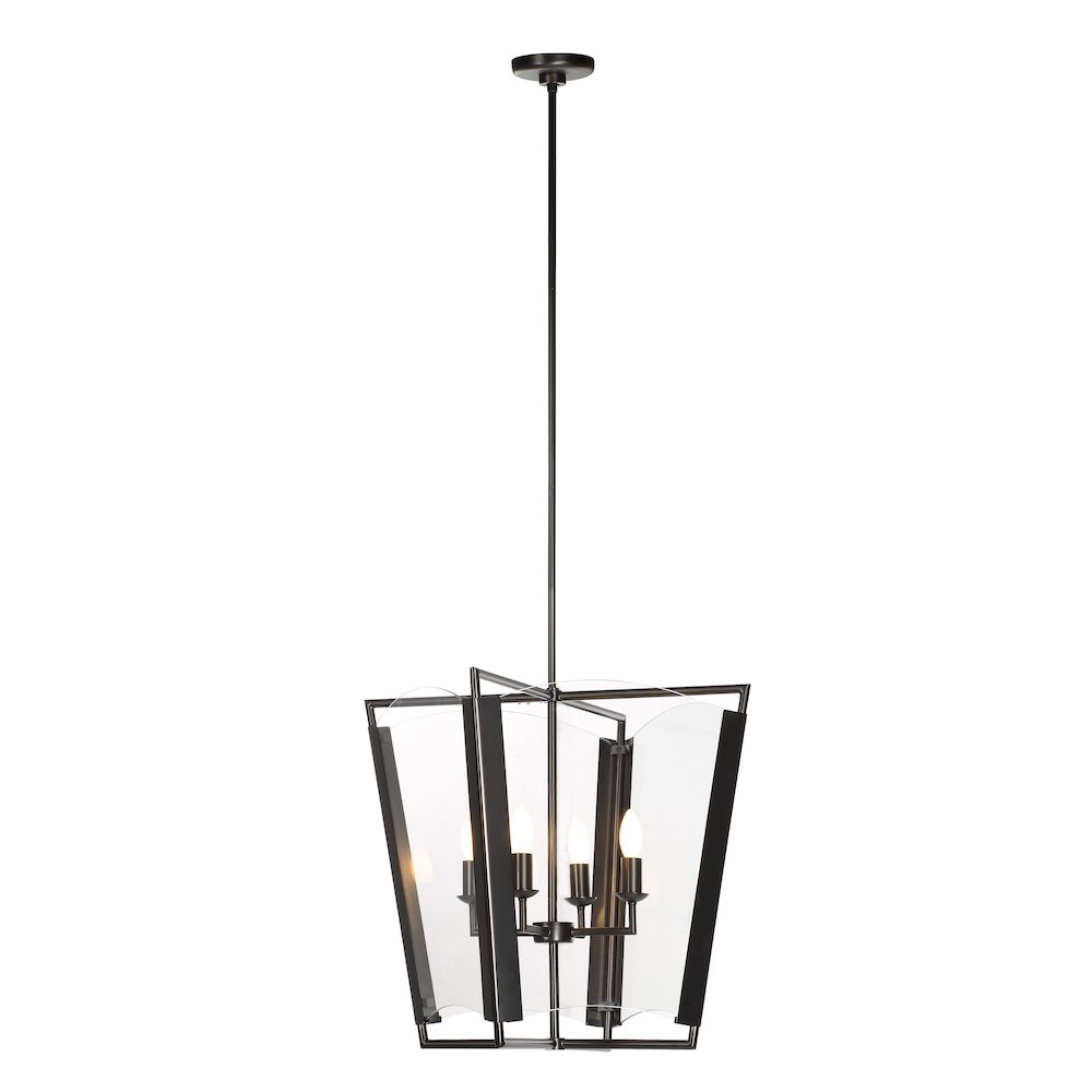 Toussaint 82.25" Height Ceiling Fixture, Clear. Picture 5