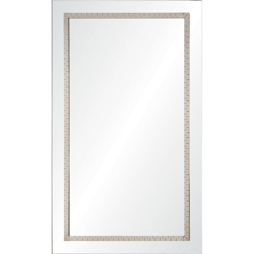 Stanton 24" Tall Rectangle Wall Mirror, Grey. Picture 1