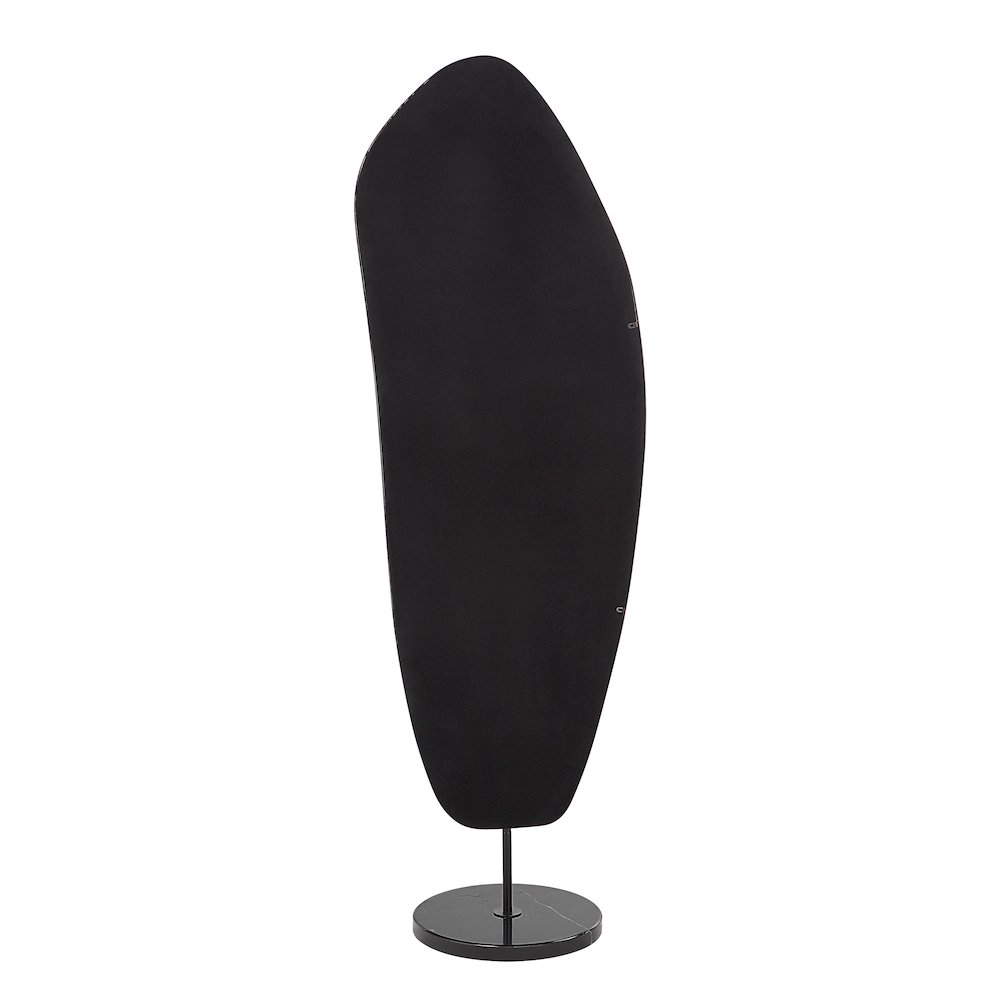 Arlon 70" Tall Irregular Mirror, Matte Black. Picture 4
