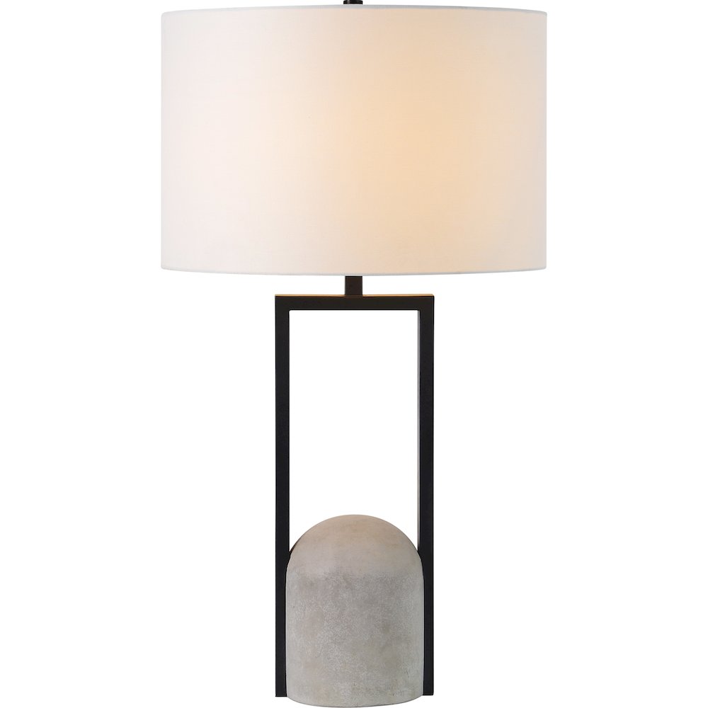 Florah 27.75" Length Table Lamp, Matte Black. Picture 5