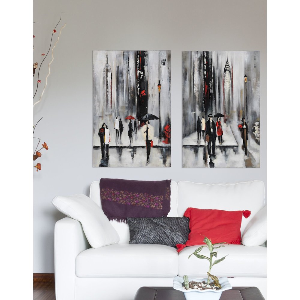 Bustling City II Canvas Wall Décor. Picture 2