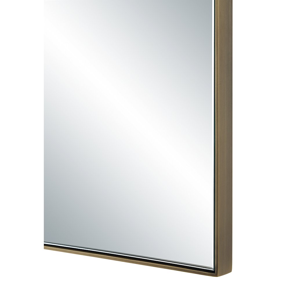 Neem 36" H x 24" W Wall Mirror, Yellow. Picture 5