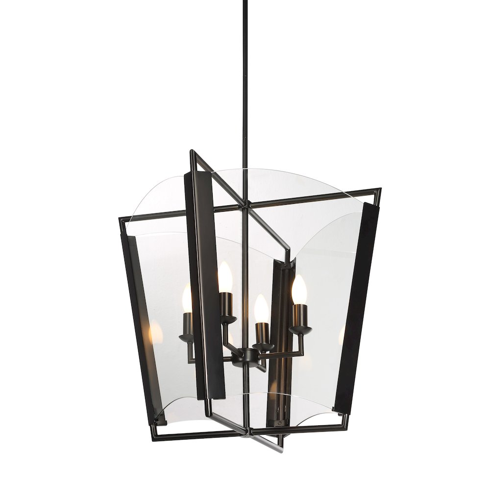 Toussaint 82.25" Height Ceiling Fixture, Clear. Picture 3