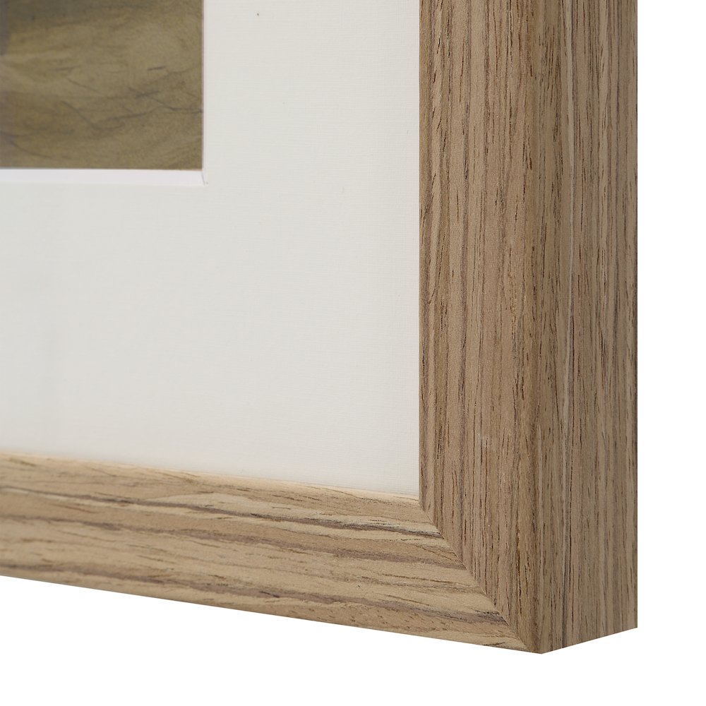 Vetro 12" Wide Wall Decor, Medium Walnut. Picture 5