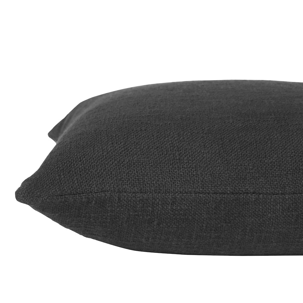 Rosso 22 X 22 Indoor Pillow, Black. Picture 5