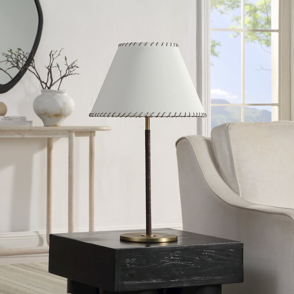 Camelia 27" Height Table Lamp, Yellow. Picture 2