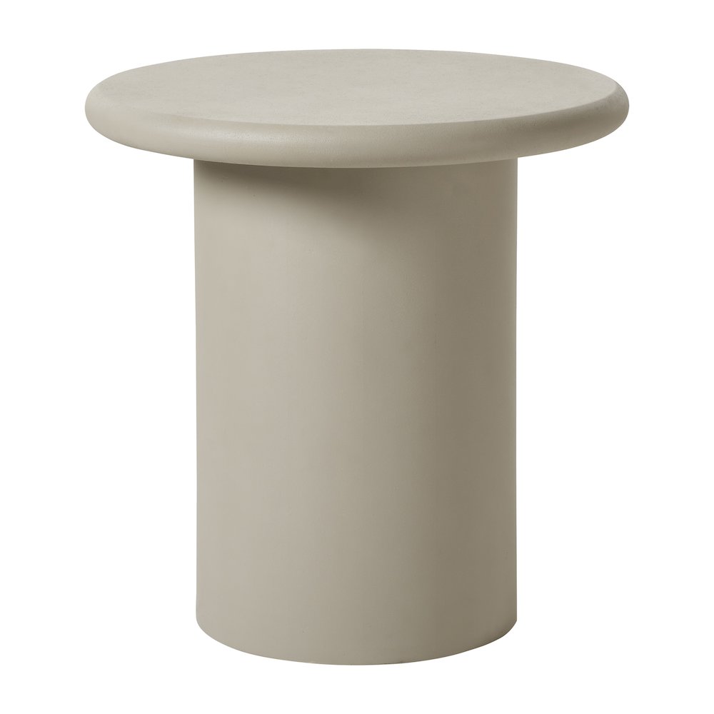 Riya 20" Height Table, Beige. Picture 1