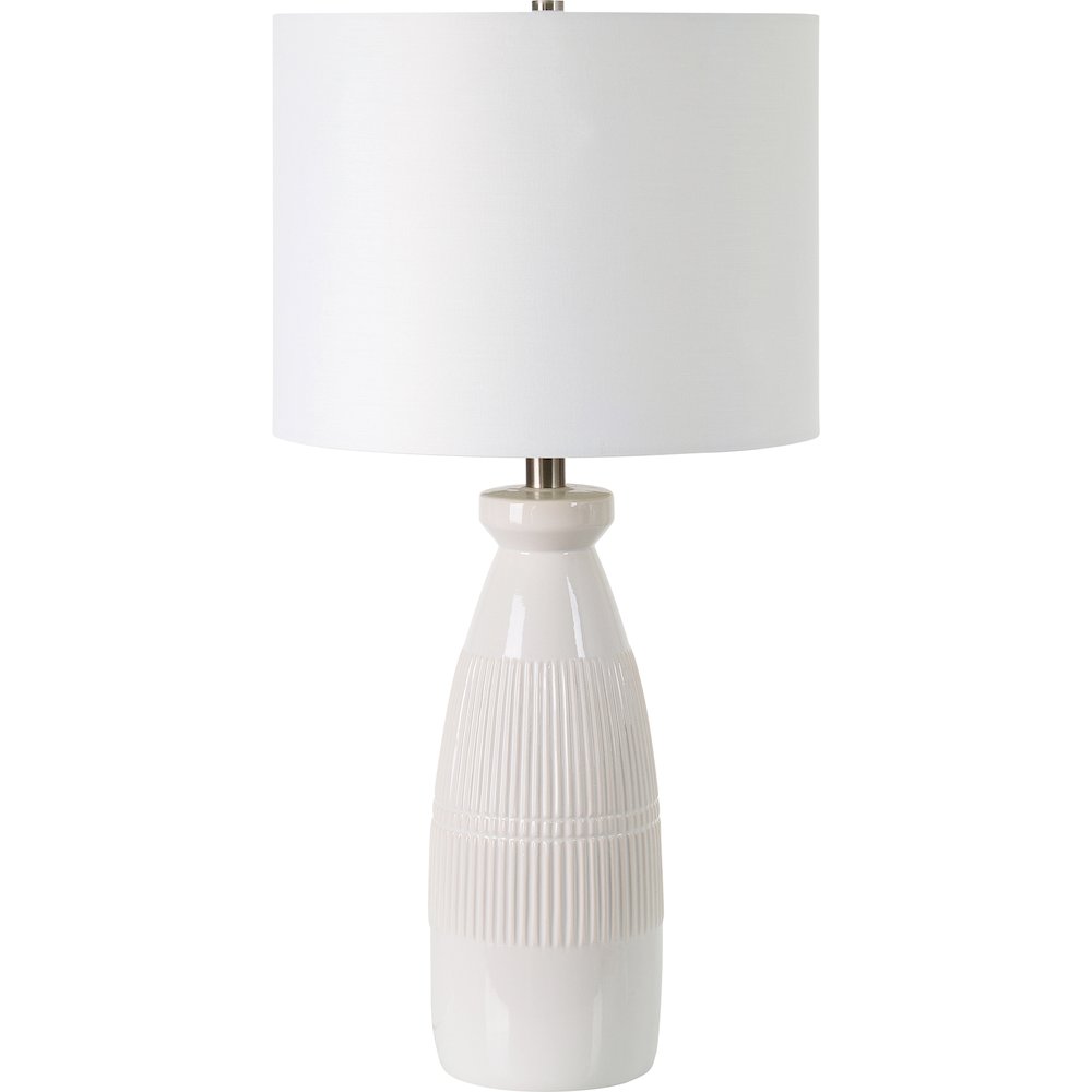 Nado 26.25" Length Table Lamp, Off-White. Picture 1