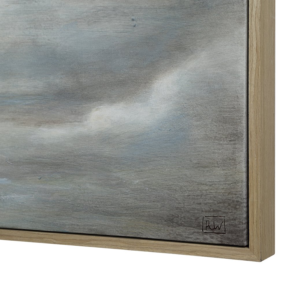 Anse 36" H x 48" W Canvas Art, White. Picture 6