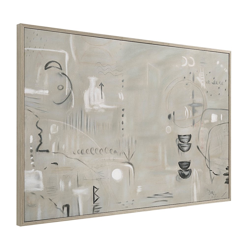 Kore 60" Wide Canvas Art, Grey. Picture 3