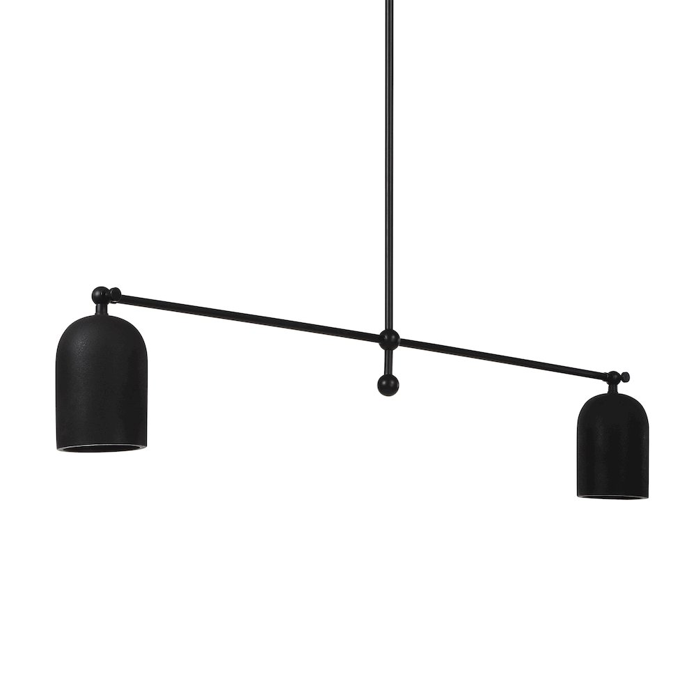 Saskia 69.25" Height Ceiling Fixture, Matte Black. Picture 3
