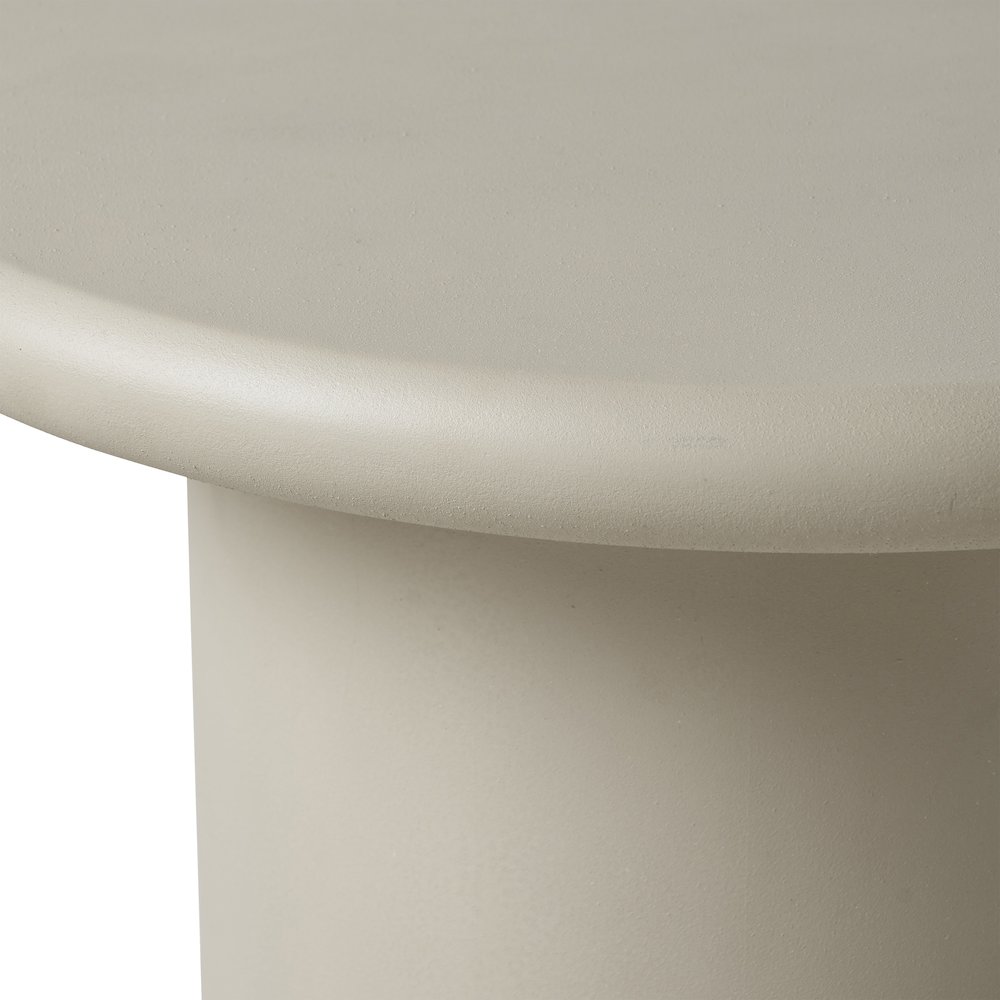 Riya 20" Height Table, Beige. Picture 5