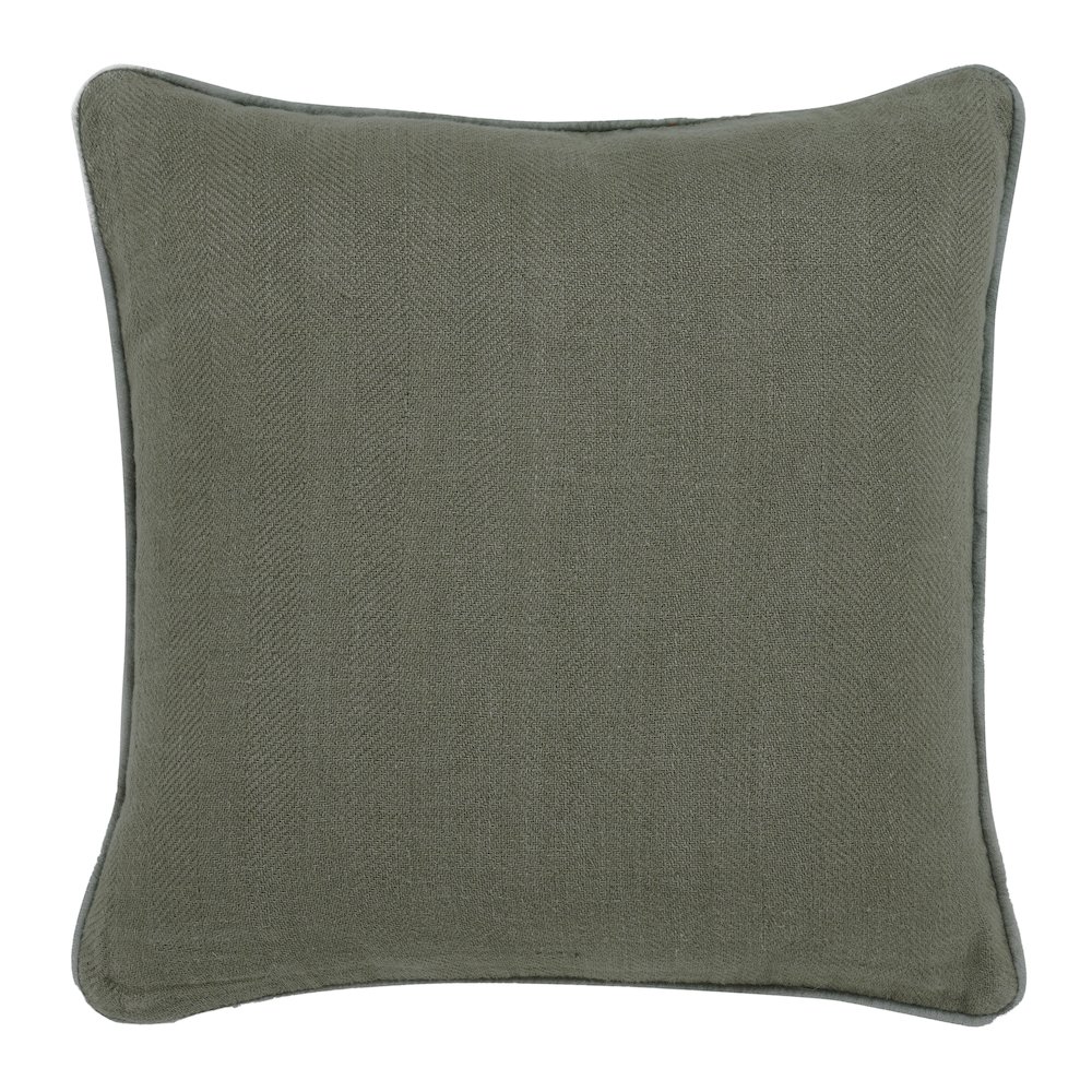Lavigne 20X20 Indoor Pillow, Dark Green. Picture 1