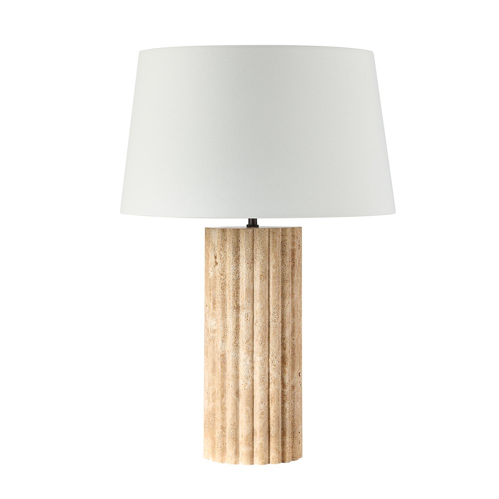 Milena 28" Height Table Lamp, Beige. Picture 1