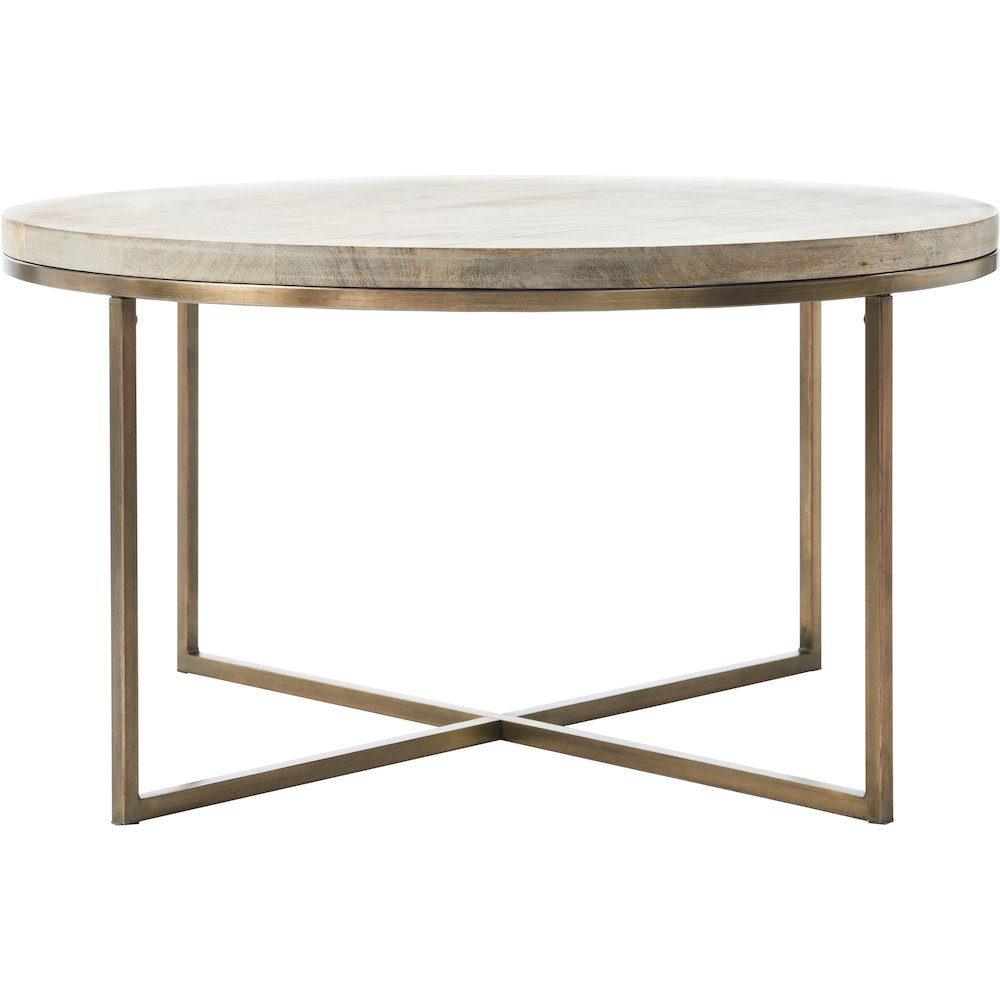 Liana ANTIQUE BRASS ODD SHAPE COFFEE TABLE. Picture 3