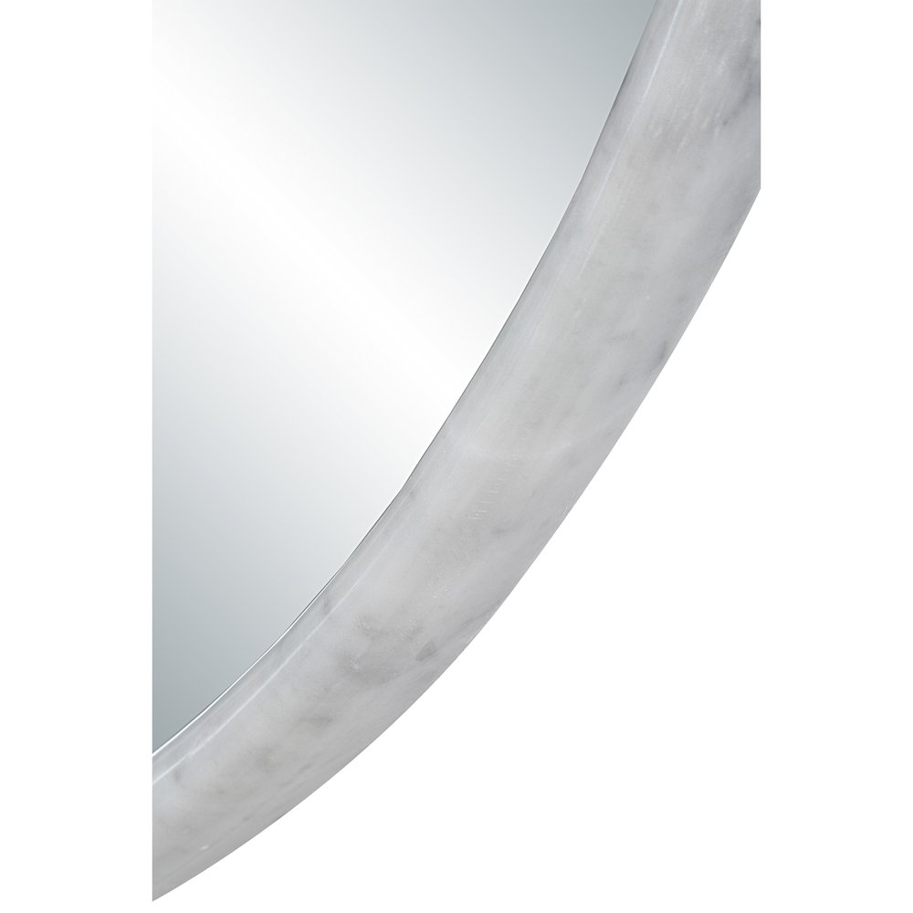 Cento 36" H x 36" W Wall Mirror, White. Picture 5