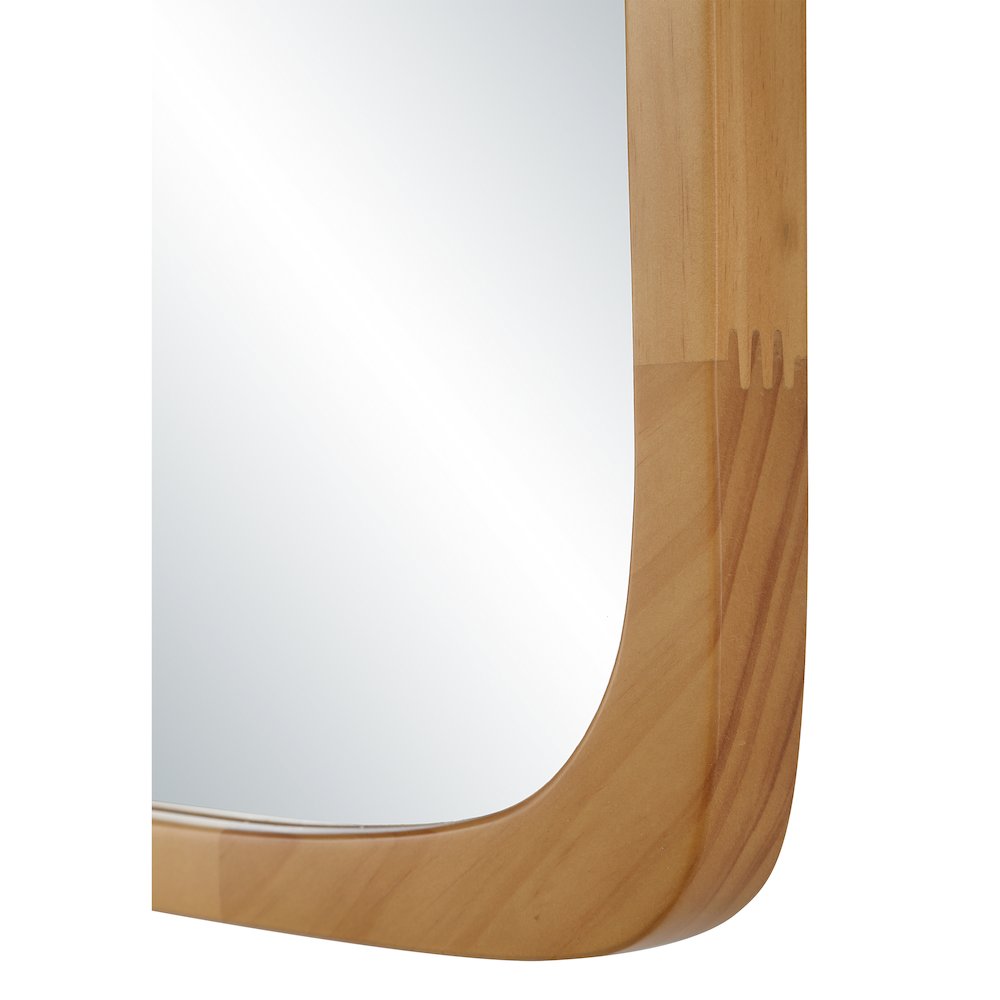 Scisto 36" H x 24" W Wall Mirror, Beige. Picture 5