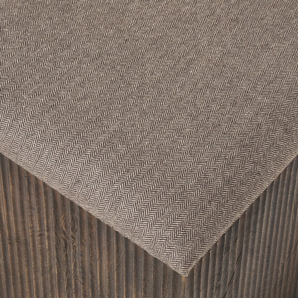 Tristan 18" Height Stool, Brown. Picture 4