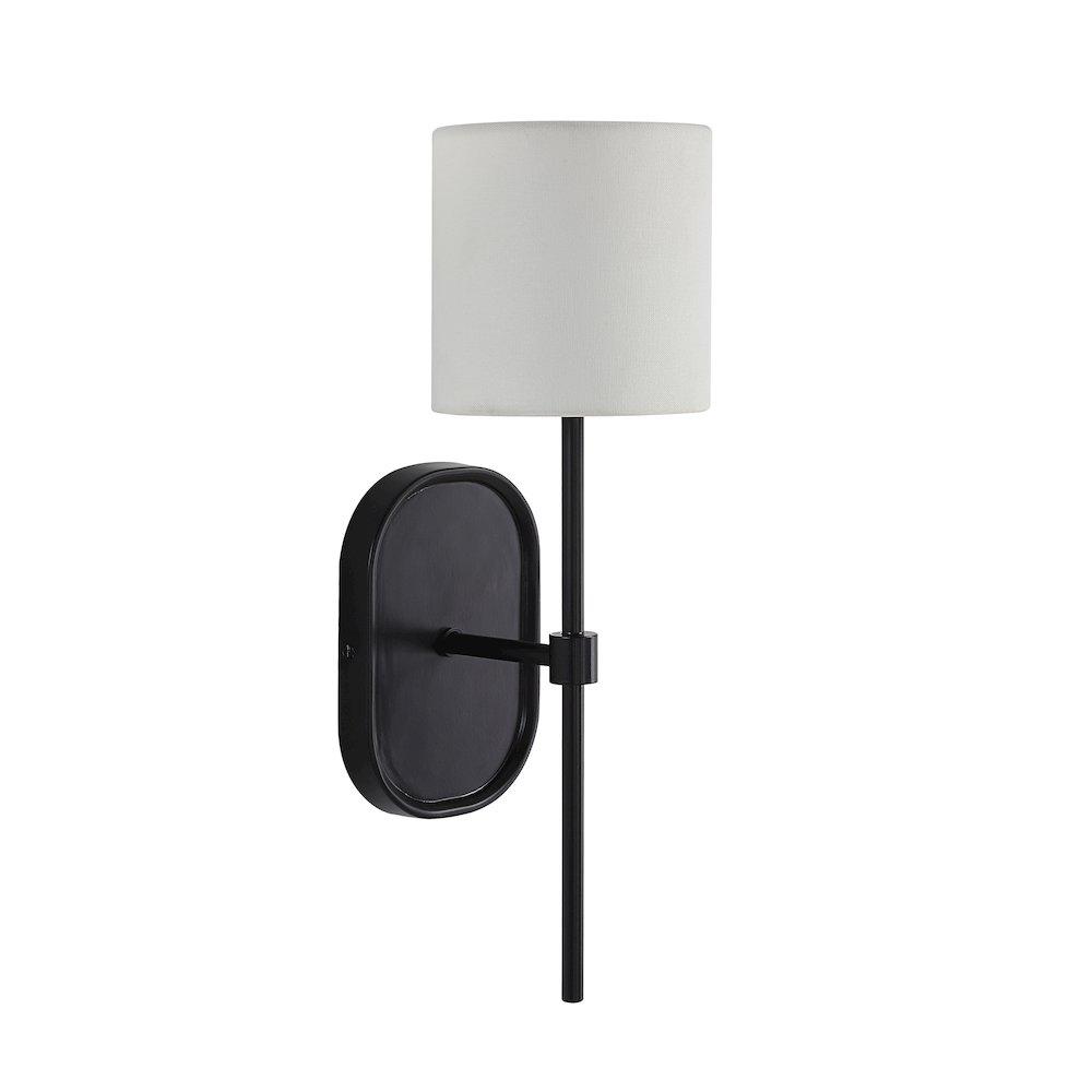 Fico 17.5" Height Wall Sconce, Black. Picture 3