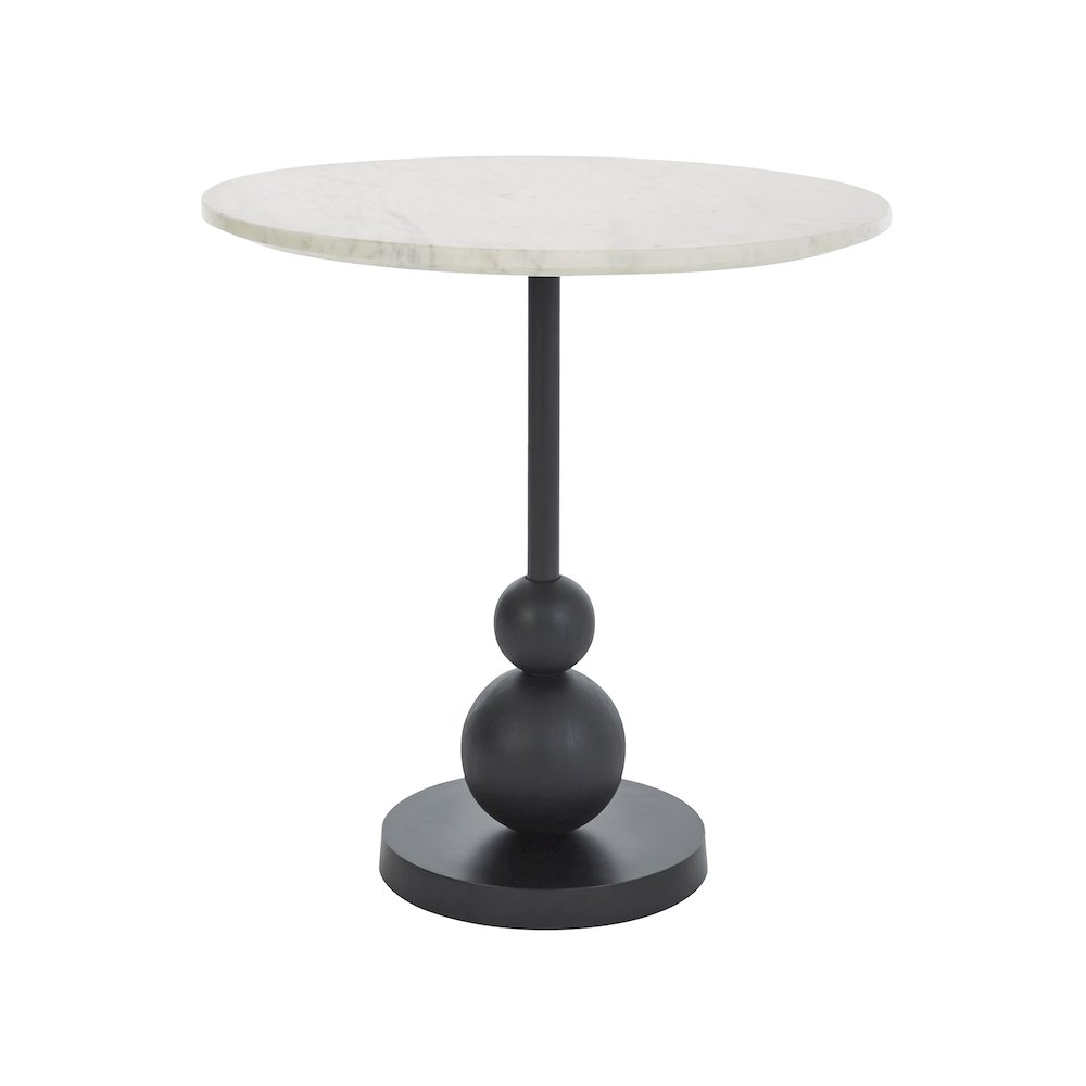 Corrine Indoor Aluminum Table, Matte Black. Picture 1
