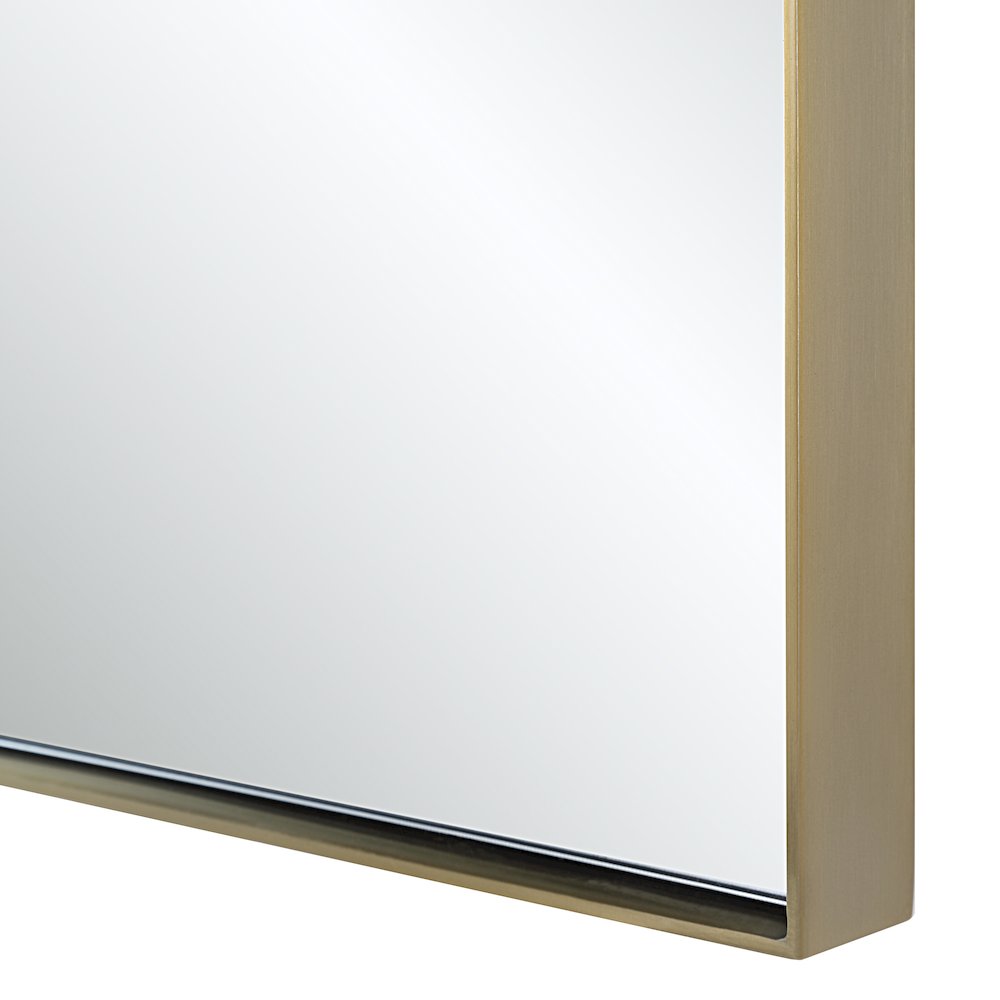 Orrin 60" H x 30" W Wall Mirror, Yellow. Picture 5
