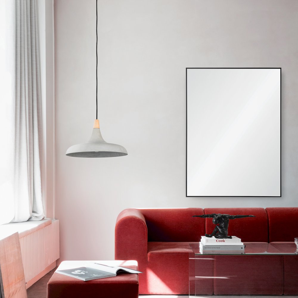 Raizel 30 in. x 40 in. Rectangular Framed Mirror. Picture 2