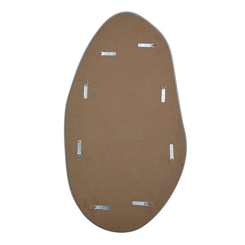 Anogia 40" H x 22" W Wall Mirror, Grey. Picture 4