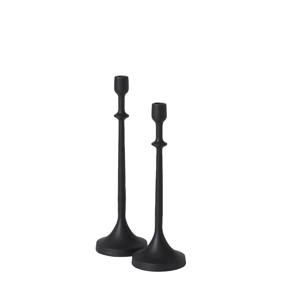 Albero Candle Holder, Matte Black. Picture 1