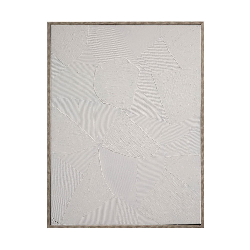 Cairns 48" Wide Canvas Art, White. Picture 1