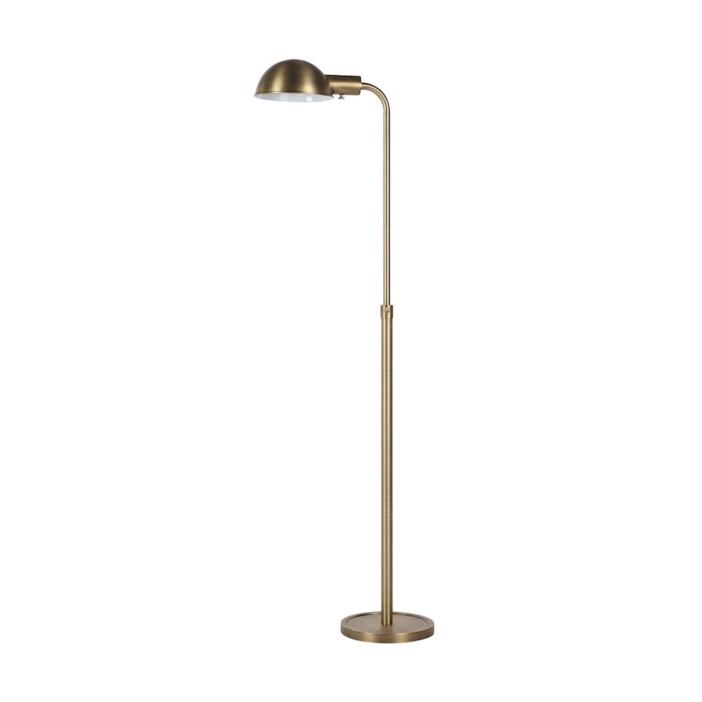 Cos 45-60" ADJ Height Floor Lamp, Dark Antique Brushed Brass. Picture 3