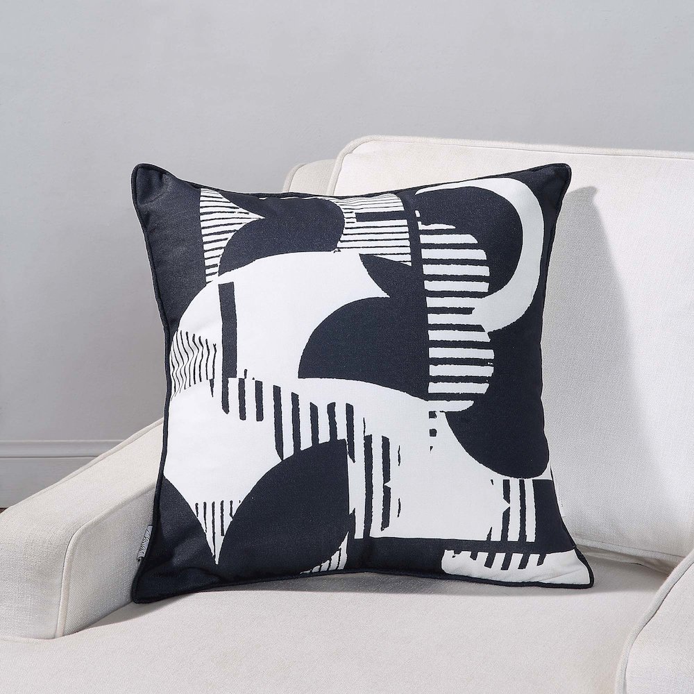 Tropo 20 X 20 Indoor Pillow, Black. Picture 2