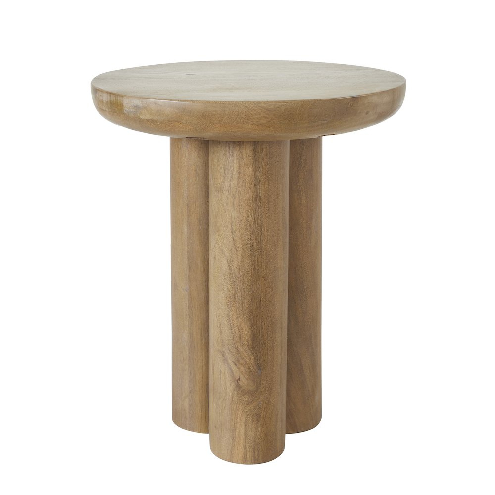 Honey Side Table In Beige Color. Picture 1