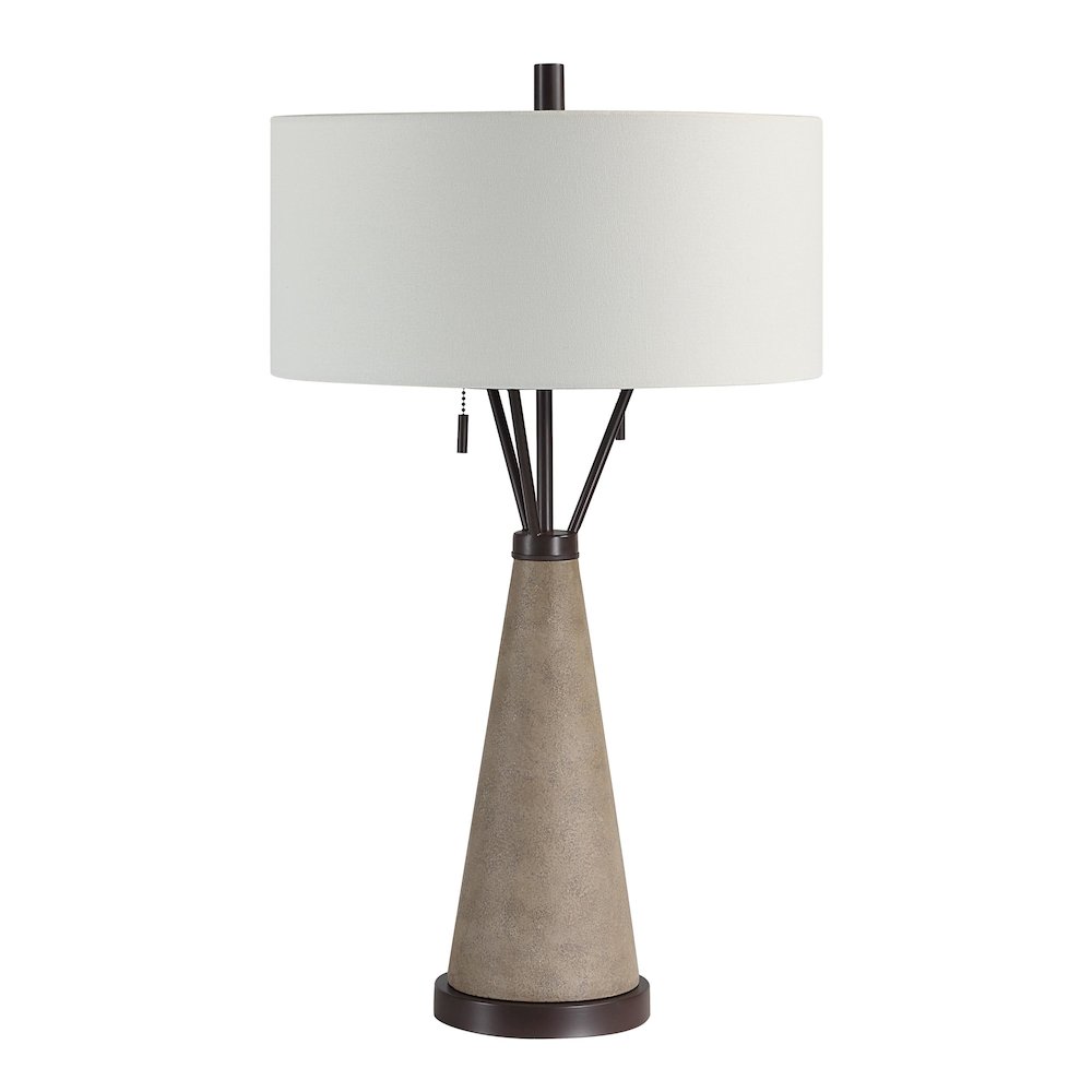 Lourdes 29.25" Height Table Lamp, Brown. Picture 3