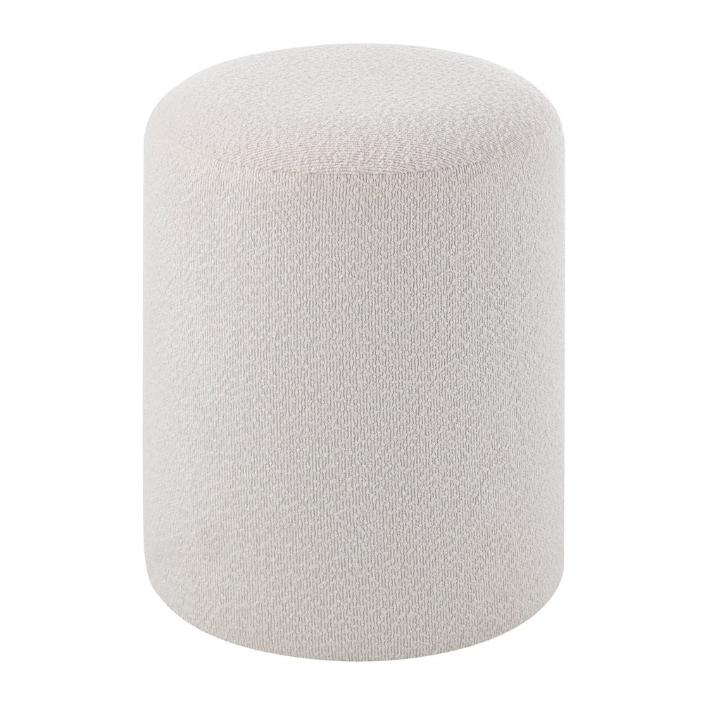 Corbin Ottoman In Cream Color. Picture 3