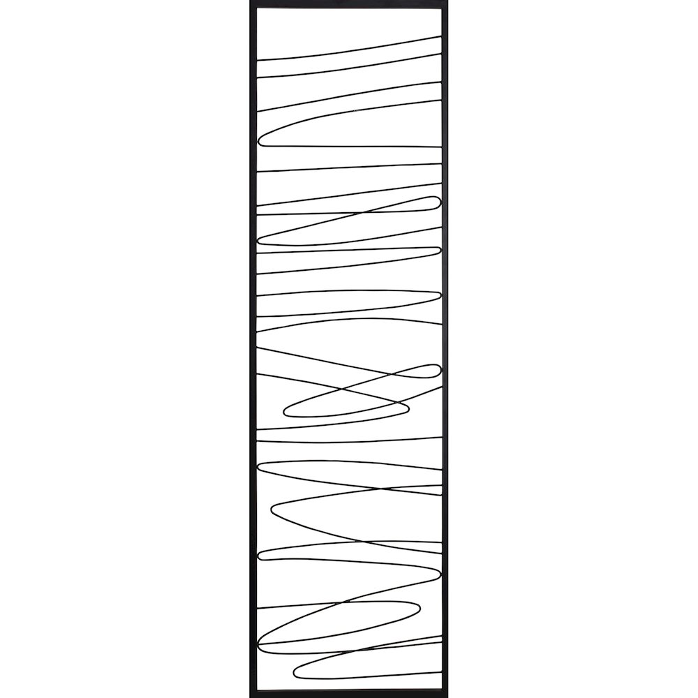 Studio Line - Linear 19.8" Wide Wall Art, Black. Picture 3