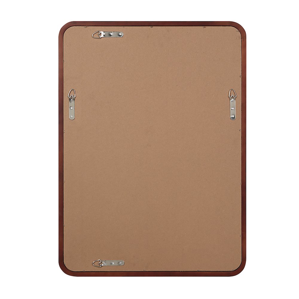 Tacna 30" H x 22" W Wall Mirror, Brown. Picture 4