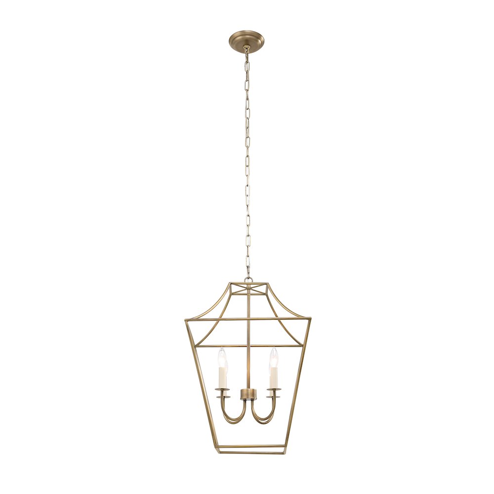 Versailles 24" Height Ceiling Fixture, Dark Antique Brushed Brass. Picture 2