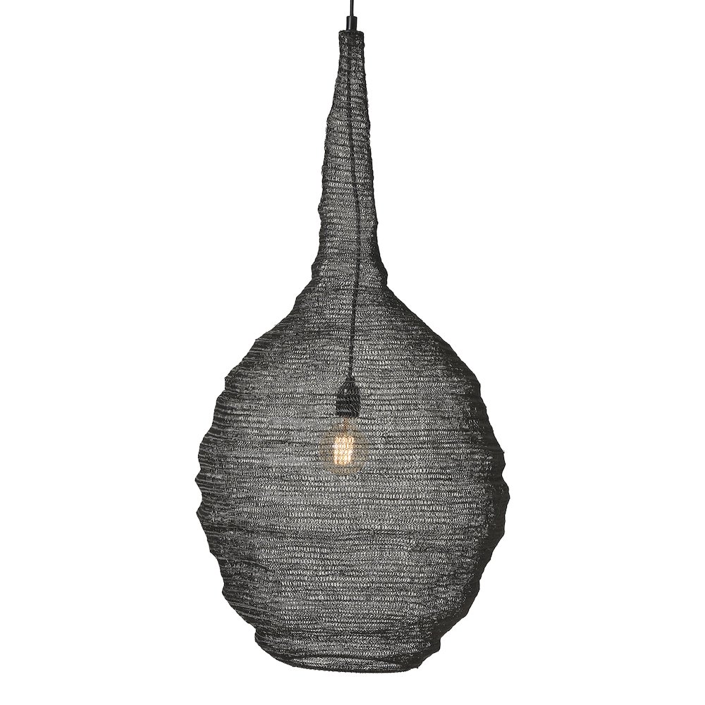 Corfu 148.5" Height Ceiling Fixture, Black. Picture 5