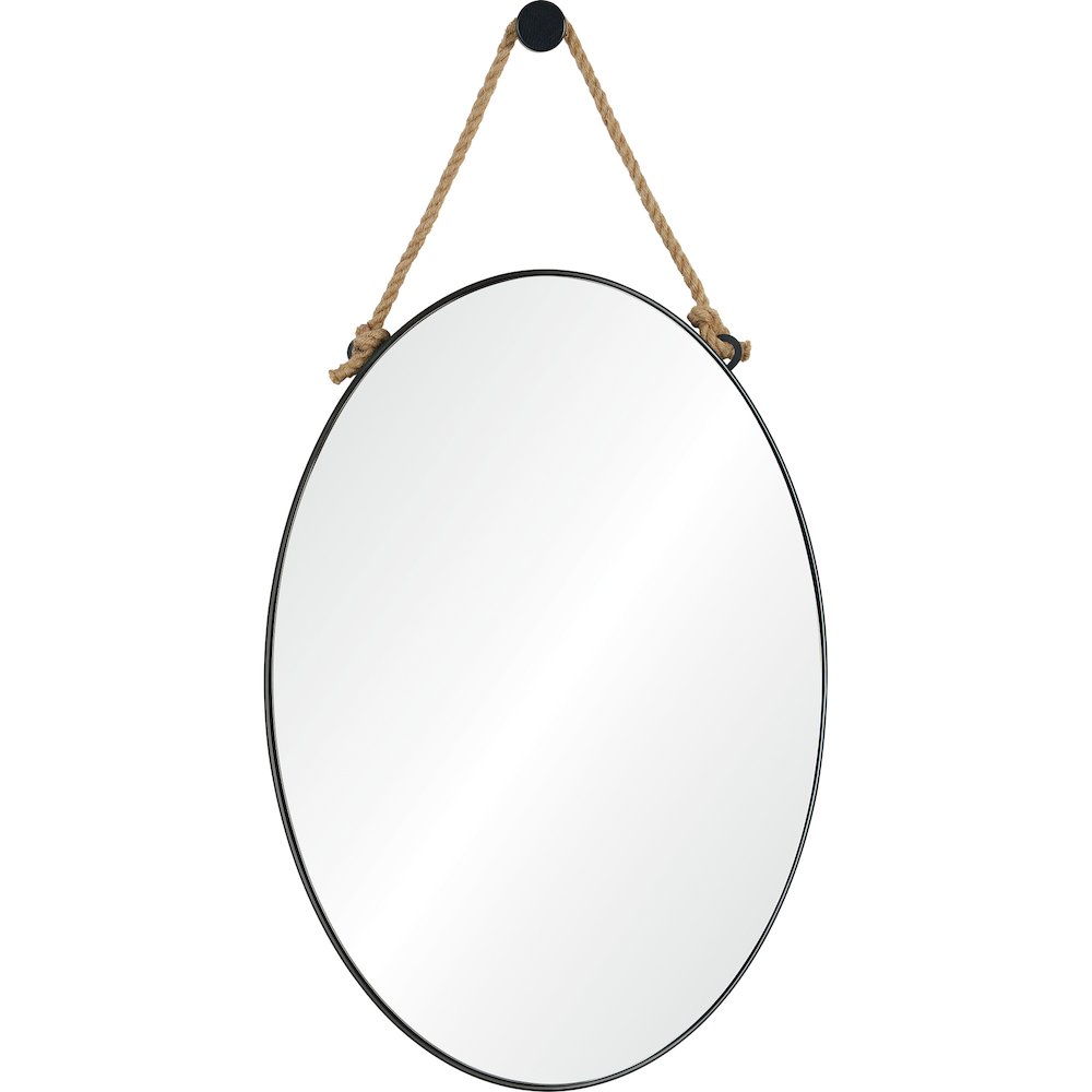 Parbuckle 22 in. x 42 in. Oval Mirror. Picture 1