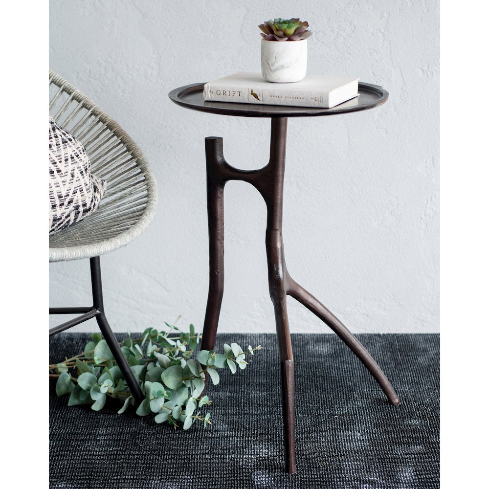 Maadi Plated and Aluminium Bronze side table. Picture 2